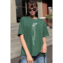 Unisex Butterfly Song Baskılı Tasarım Tshirt