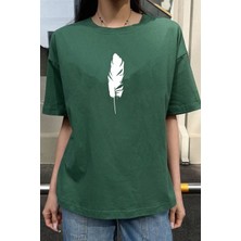 Unisex Tüy Baskılı Tasarım Tshirt