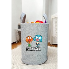 Unisex Gumbal Bebek Çocuk Odası Düzenleyici Saklama Kutusu Oyuncak Kirli Sepeti 50X40 cm