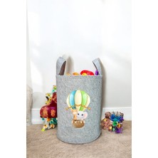 Unisex Balon Fil Bebek Çocuk Odası Düzenleyici Saklama Kutusu Oyuncak Kirli Sepeti 40X35 cm