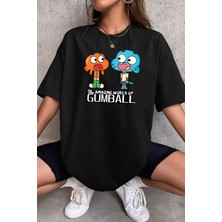 Unisex Gumball Baskılı Kısa Kol T-Shirt