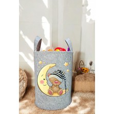 Unisex Aydede Bebek Çocuk Odası Düzenleyici Saklama Kutusu Oyuncak Kirli Sepeti 40X35 cm