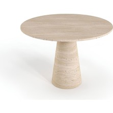 Silvano Traverten Yemek Masası - Standart (120CM x 75CM)