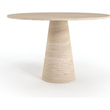 Silvano Traverten Yemek Masası - Standart (120CM x 75CM)