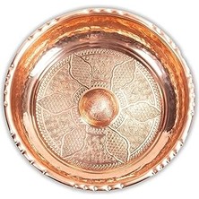 Kt Home Bakır Hamam Tası 20 cm Gerçek Bakır Banyo Tası Hamam Tası