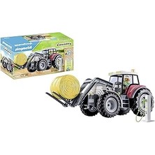 Playmobil Country 71305 Büyük Traktör, Elektrikli Traktör, Katlanır Çatılı ve Elektrik Şarj Istasyo