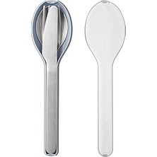 - 3 Parçalı Ellipse Çatal Takımı - Yolculuk Için Seyahat Kılıflı Set - Bıçak, Çatal ve