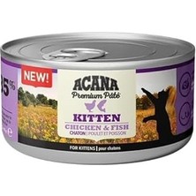 Acana Premium Pate (Ezme) Konserve Yaş Maması, Tavuklu ve Balıklı, Yavru Kedi, 85 gr