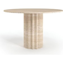 Lucia Traverten Yemek Masası - Büyük (150CM x 75CM)