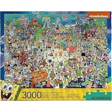 Aquarius Kova Sünger Bob 3,000PC Bulmaca, 68508, Çoklu Renk"