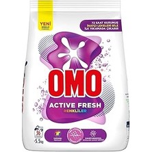 Omo Active Fresh Renkliler Toz Deterjanı 5.5 kg Konsantre Formül ile Derinlemesine Temizlik