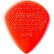 Jim Dunlop 471P3N Nyl Max Grip Jazz Iıı 6'lı Paket Pena (Kırmızı)