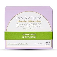 Iva Natura Organik Canlandırıcı Gece Kremi Limon Otu ve Ölmez Çiçek Otu 50 ml