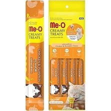 Me-O Creamy Treat Tavuk & Balkabağı, 15 gr x 4