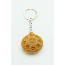 Diyez Müzik Altın Renkli Aquadrum Model Anahtarlık