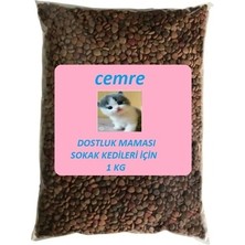 Cemre Dostluk Maması Sokak Kedileri Için Tavuklu Kedi Maması 1 kg