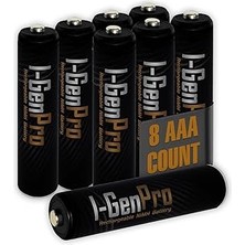 I-Gen Pro P104 8 Adet Aaa 1100 Mah Şarj Edilebilir Ince Kalem Pil 1.2V Ni-Mh Şarjlı Pil