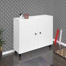 Kenzlife Ayakkabılık Merkub5 Byzbyz 83*100*32 Kapaklı 5 Raflı 25 Çift Ayakkabı Kapasitesi