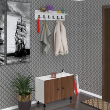 Kenzlife Portmanto Ayakkabılık ve Askılık Tomak3 Cvzbyz 53*100*32 Onbeş Çift Ayakkabı Kapasitesi