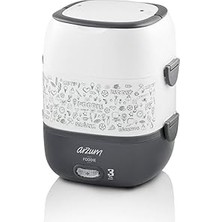 AR1073 Foodie Modern Sefer Tası, Elektrikli, 1.65 Lt, 270 W, Paslanmaz Çelik, Beyaz
