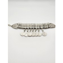 Zamak Metal ( 0 Nikel ) 925 Gümüş Kaplama Vintage Tarz Bileklik
