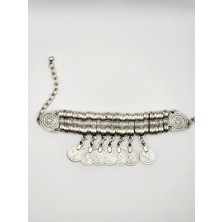 Zamak Metal ( 0 Nikel ) 925 Gümüş Kaplama Vintage Tarz Bileklik