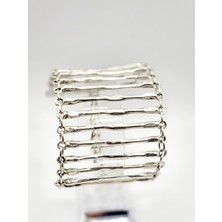 Zamak Metal ( 0 Nikel ) 925 Gümüş Kaplama Bohem Tarz Bileklik
