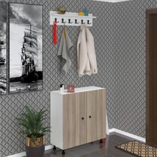 Kenzlife Portmanto Ayakkabılık ve Askılık Sandal5 Crdbyz 83*120*32 Otuz Çift Ayakkabı Kapasitesi