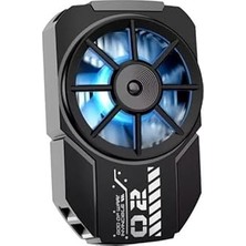 Coofbe Kasırga Soğutmalı Mavi Işıklı Oyuncular Için Telefon Soğutma Fanı, Sessiz Soğutucu Radyatör