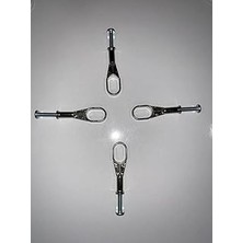 Belirtilmemiş Boru U Flanş 4lü Paket Vidalı Dolap Askı Aparatı Tüm Ürünlere Uyumlu