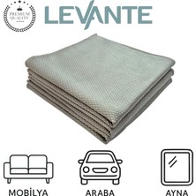 Baklava Desenli Mikrofiber Cam Bezi 3’lü Set – 40X40 cm | Çizmez & Ultra Emici