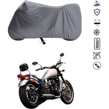 Tegin ACC | Regal Raptor Dd 250E-10 Bağlantı Tokalı Uyumlu Solarblock Prime Uyumlu Motosiklet Brandası | Su Geçirmez, %99 UV, Yansıtıcı Gümüş Üst, 360° Lastikli, Taşıma Çantalı