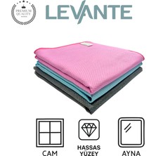 Premium Diamond Mikrofiber Cam ve Temizlik Bezi 3’lü Set – 40X40 cm | Tüy & Iz Yapmaz