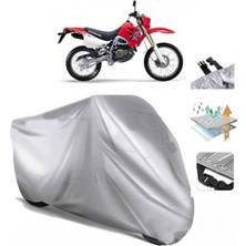 Tegin ACC | Hyosung Rx 125 Arka Çanta (Bağlantı Tokalı) Uyumlu Solarblock Prime Uyumlu Motosiklet Brandası | Su Geçirmez, %99 UV, Yansıtıcı Gümüş Üst