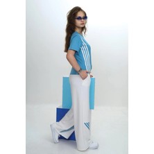 Kız Çocuk Ikili Alt&üst Takım -  Pantolon & Kısa Kollu Tişört – %100 Pamuk - Aüt - 2035