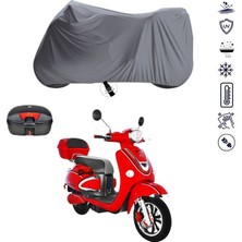 Yuki Yk -09 Neon Çantalı Bağlantı Tokalı Uyumlu Solarblock Prime Motosiklet Brandası Örtüsü