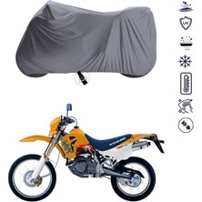 Tegin ACC | Hyosung Rx 125 Bağlantı Tokalı Uyumlu Solarblock Prime Uyumlu Motosiklet Brandası | Su Geçirmez, %99 UV, Yansıtıcı Gümüş Üst, 360° Lastikli, Taşıma Çantalı