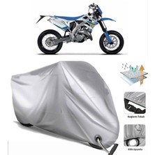 Tegin ACC | Tm Racing Smr 250 F.e Arka Çanta (Bağlantı Tokalı) Uyumlu Solarblock Uyumlu Motosiklet Brandası | Su Geçirmez, %99 UV, Yansıtıcı Gümüş Üst