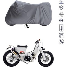 Tegin ACC | Presto PR150 Uyumlu Scooter Brandası | Su Geçirmez, %99 UV, Yansıtıcı Gümüş Üst, 360° Lastikli, Taşıma Çantalı