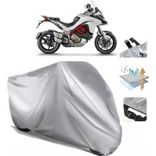 Ducati Multistrada 1200S  Arka Çanta (Bağlantı Tokalı) Uyumlu Solarblock  Motosiklet Brandası Örtüsü