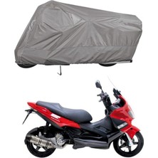 Tegin ACC | Gilera Nexus 250 Bağlantı Tokalı Uyumlu Solarblock Prime Uyumlu Motosiklet Brandası | Su Geçirmez, %99 UV, Yansıtıcı Gümüş Üst, 360° Lastikli, Taşıma Çantalı