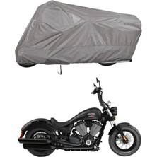 Tegin ACC | Victory Chopper Serisi Bağlantı Tokalı Uyumlu Solarblock Prime Uyumlu Motosiklet Brandası | Su Geçirmez, %99 UV, Yansıtıcı Gümüş Üst, 360° Lastikli, Taşıma Çantalı