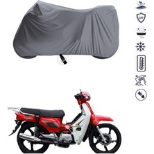 Tegin ACC | Kanuni Tigrina S100 Arka Çanta Bağlantı Tokalı Uyumlu Solarblock Prime Uyumlu Motosiklet Brandası | Su Geçirmez, %99 UV, Yansıtıcı Gümüş Üst