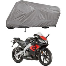 Tegin ACC | Aprilia Rs 125 Bağlantı Tokalı Uyumlu Solarblock Prime Uyumlu Motosiklet Brandası | Su Geçirmez, %99 UV, Yansıtıcı Gümüş Üst, 360° Lastikli, Taşıma Çantalı