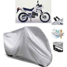 Tegin ACC | Honda Nx 250 Arka Çanta (Bağlantı Tokalı) Uyumlu Solarblock Prime Uyumlu Motosiklet Brandası | Su Geçirmez, %99 UV, Yansıtıcı Gümüş Üst, 360° Lastikli, Taşıma Çantalı