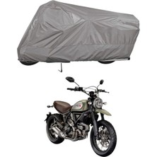 Tegin ACC | Ducati Scrambler Urban Enduro Bağlantı Tokalı Uyumlu Solarblock Prime Uyumlu Motosiklet Brandası | Su Geçirmez, %99 UV, Yansıtıcı Gümüş Üst