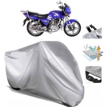 Tegin ACC | Kuba SL150-9 (Bağlantı Tokalı) Uyumlu Solarblock Prime Uyumlu Motosiklet Brandası | Su Geçirmez, %99 UV, Yansıtıcı Gümüş Üst, 360° Lastikli, Taşıma Çantalı