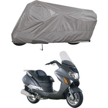 Tegin ACC | Hyosung Ms3 250 Bağlantı Tokalı Uyumlu Solarblock Prime Uyumlu Motosiklet Brandası | Su Geçirmez, %99 UV, Yansıtıcı Gümüş Üst, 360° Lastikli, Taşıma Çantalı