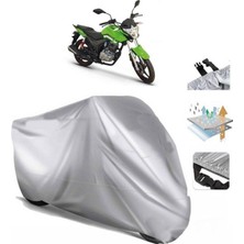 Tegin ACC | Kuba Cr1 Arka Çanta (Bağlantı Tokalı) Uyumlu Solarblock Prime Uyumlu Motosiklet Brandası | Su Geçirmez, %99 UV, Yansıtıcı Gümüş Üst, 360° Lastikli, Taşıma Çantalı