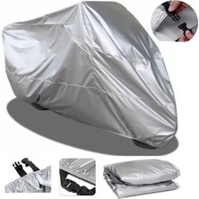 Tegin ACC | Kymco Like 200I Arka Model Uyumlu Solarblock Prime Uyumlu Motosiklet Brandası | Su Geçirmez, %99 UV, Yansıtıcı Gümüş Üst, 360° Lastikli, Taşıma Çantalı